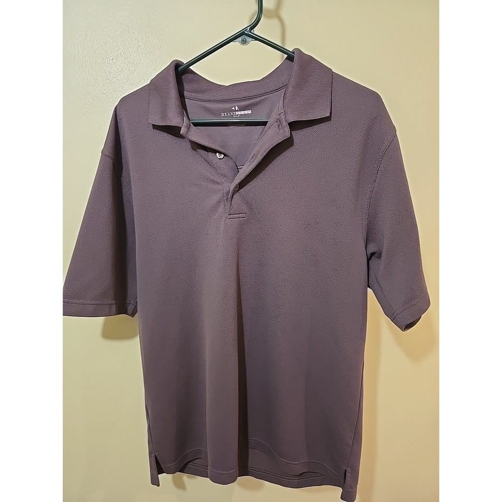 Grand Slam Purple Polo Shirt‎ Short Sleeve Performance Mens Size L